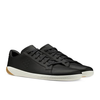 Vivobarefoot Geo Court - Miesten Vapaa-Ajankengät Mustat - HQY784513